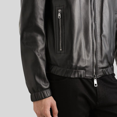 Ishanya Genuine Leather Jacket for Men